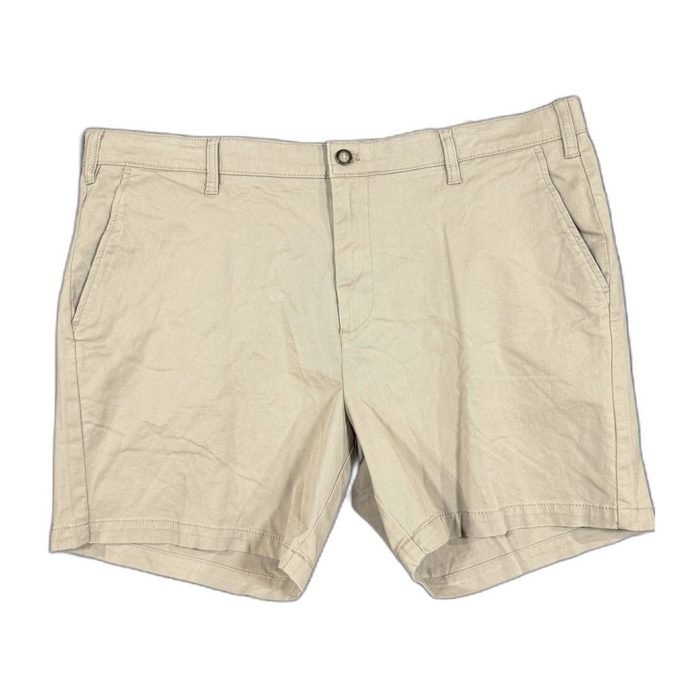 Nautica Deck Shorts Mens 40 Beige Khaki Embroidered Logo Chino Shorts NWT